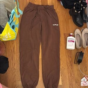 TALENTLESS Brown Joggers Relaxed Fit Sweatpants